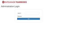 Tablet Screenshot of admin.entourageyearbooks.com