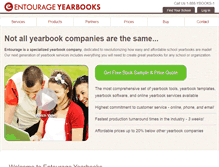 Tablet Screenshot of entourageyearbooks.com